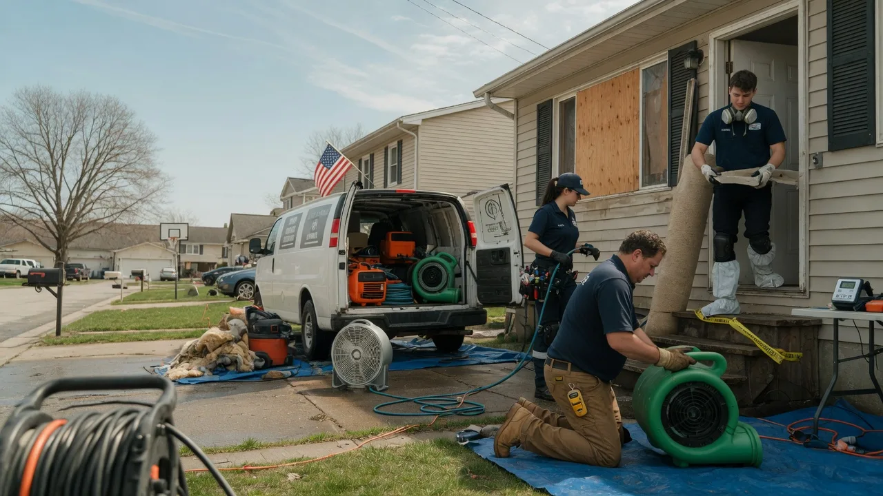 Water Damage Restoration in Heltonville, IN near me